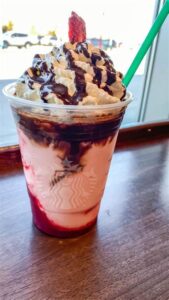 Strawberry and White Chocolate Frappe